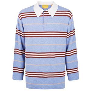 Guest In Residence Men Striped Rubgy Polo Shirt